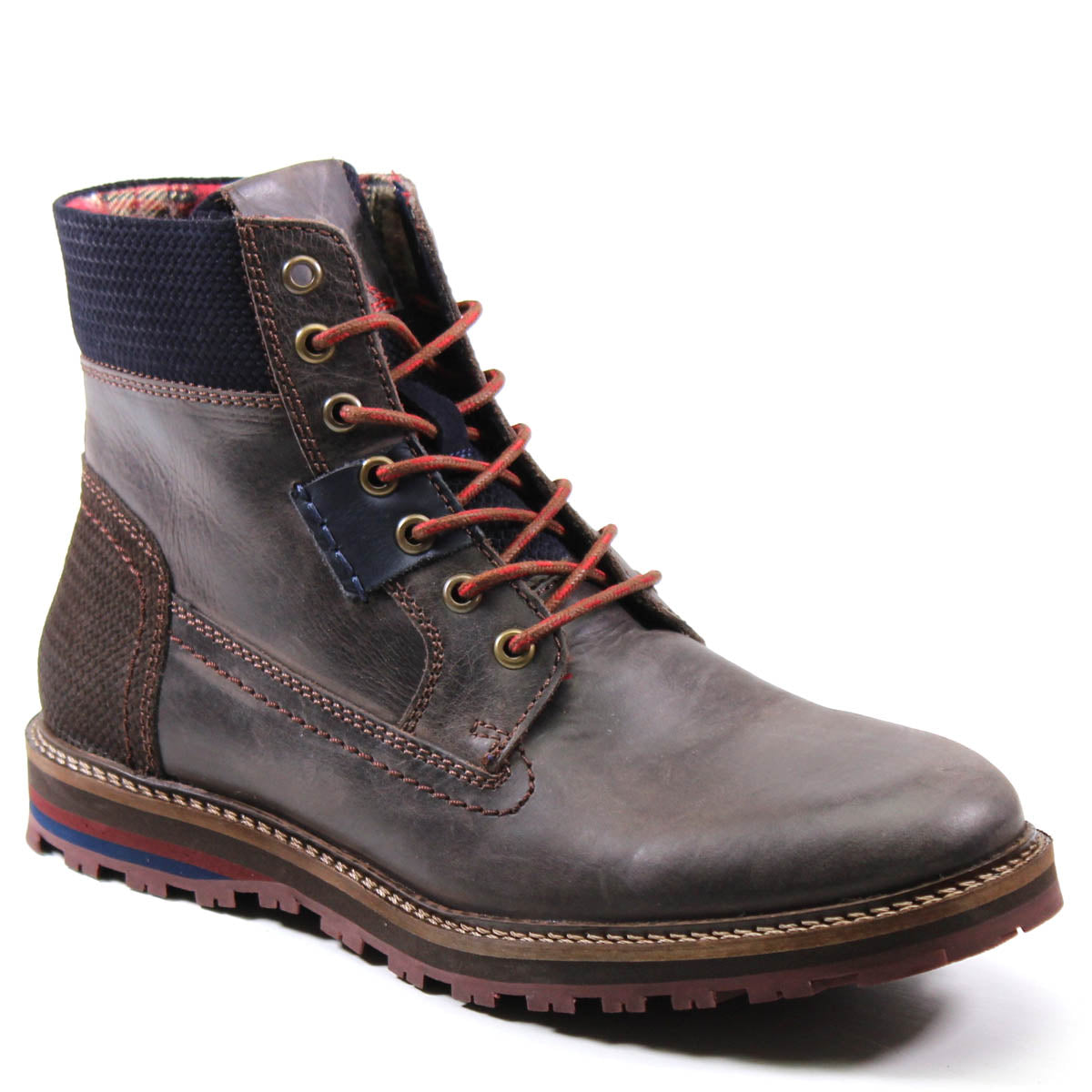 Dark Brown & Navy