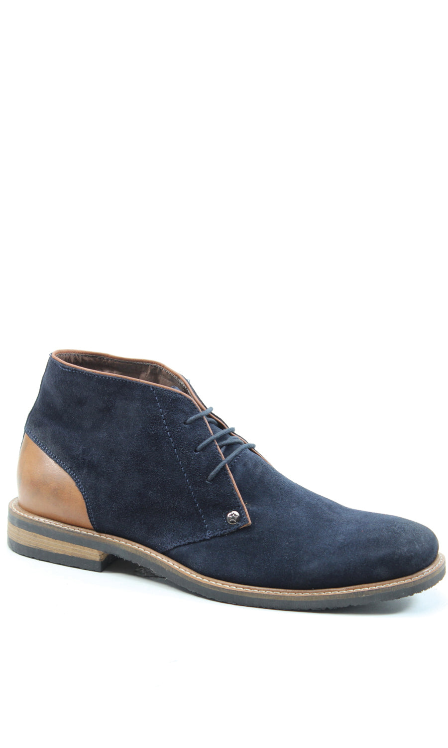 Navy/ Tan Suede