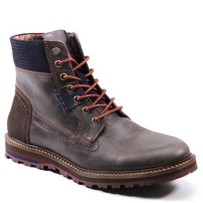 Dark Brown & Navy