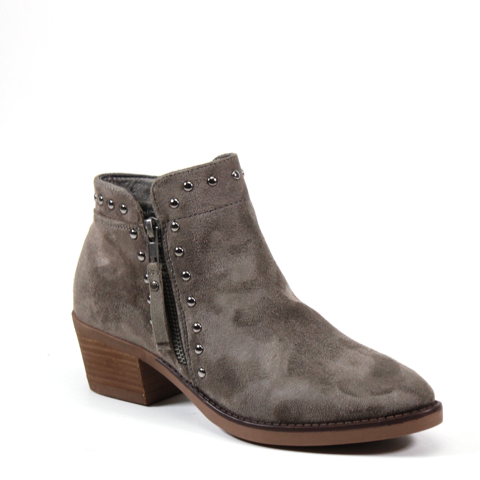  LONDON ABLE MABLE STUDDED GREY BOOTIE - Diba Shoes